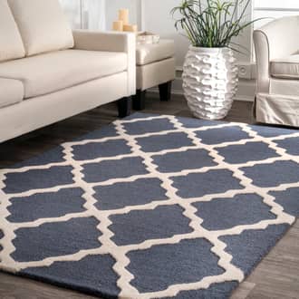 2' x 3' Moroccan Trellis Rug secondary image