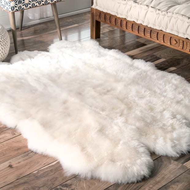 Shag Natural Sexto Pelt Sheepskin Natural Rug