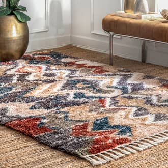 Moroccan Zag Shag With Tassels Rug secondary image