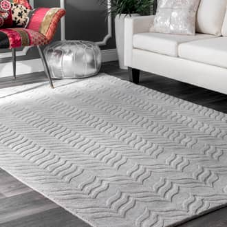 Carved Chevron Rug secondary image
