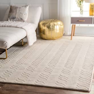 8' 6" x 11' 6" Carved Chevron Rug secondary image