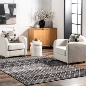Black Trellis Area Rug Small Large Rugs For Living Room Moroccan Hall Runners 