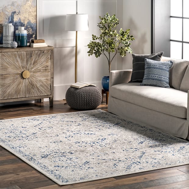 Blue Honeycomb Labyrinth Runner 6ft