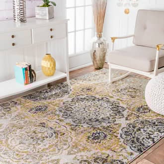 Faded Rosette Bouquet Rug secondary image