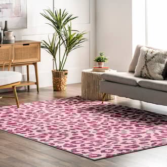 9' x 12' Coraline Leopard Printed Rug secondary image