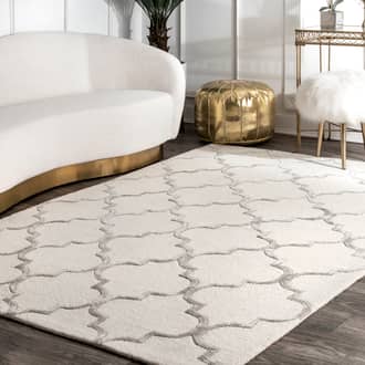Janelle Wool Trellis Rug secondary image
