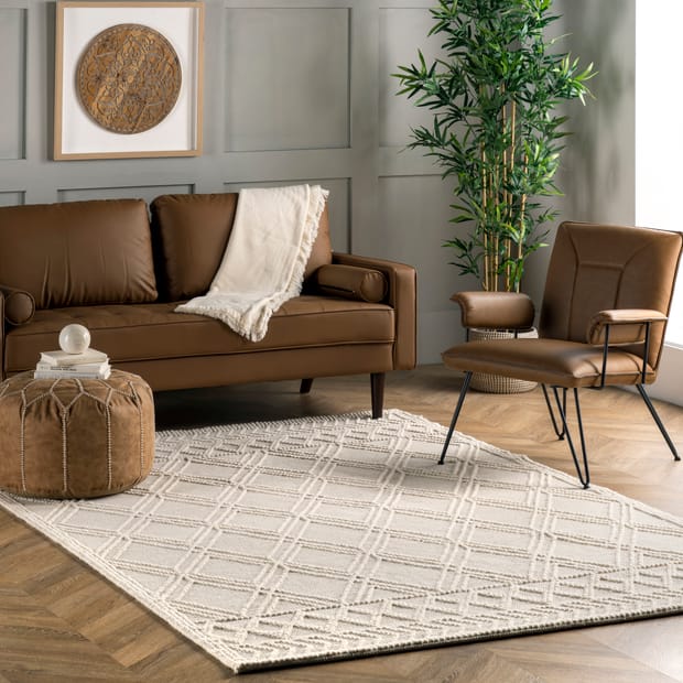 Pearla Argyle Trellis Ivory Rug