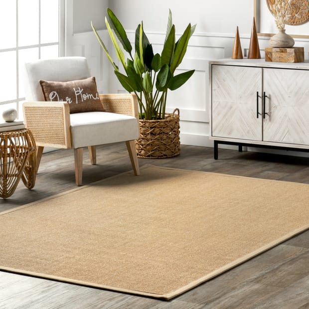 Maui Sisal Border Beige Rug