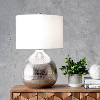 24-inch Stippled Iron Moondrop Table Lamp secondary image