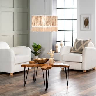 8-inch Rattan Iron Raffia Pendant Lamp secondary image