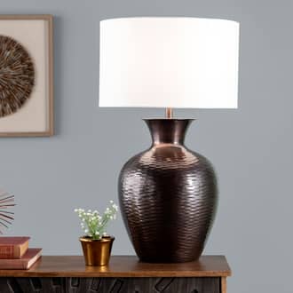 27-inch Glazed Iron Vase Table Lamp secondary image