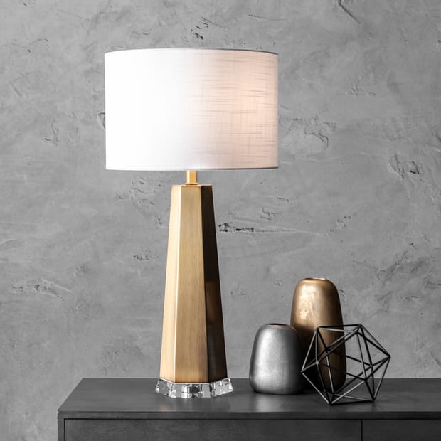 30 Inch Ombre Metal Table Lamp Brass, 30 Inch Table Lamps