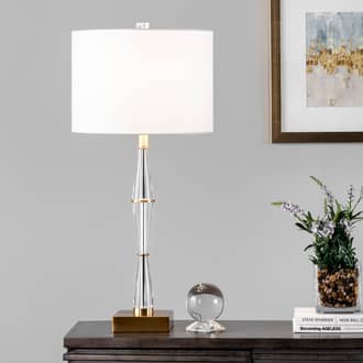 31-inch Tapered Crystal Spire Table Lamp secondary image