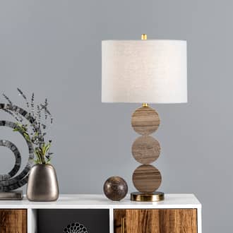 27-inch Stacked Marble Disks Table Lamp secondary image