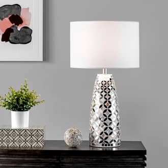27-inch Metal Token Mosaic Table Lamp secondary image