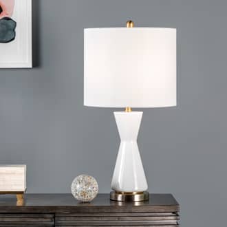 27-inch Glazed Glass Hourglass Table Lamp secondary image
