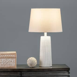 23-inch Textured Ceramic Column Table Lamp secondary image