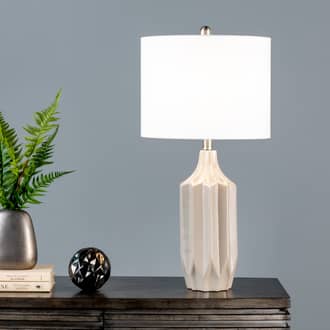 27-inch Fluted Ceramic Standard Table Lamp secondary image