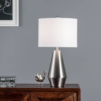 24-inch Polished Metal Teardrop Table Lamp secondary image