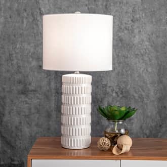 25-inch Tangela Ridged Ceramic Table Lamp secondary image