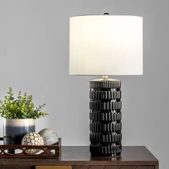 25-inch Tangela Ridged Ceramic Table Lamp secondary image