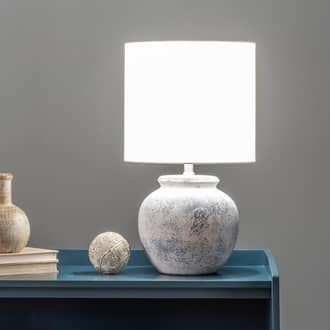 22-inch Textured Ceramic Timeworn Urn Table Lamp secondary image
