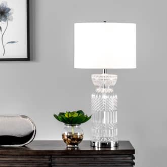 28-inch Sculpted Glass Vase Table Lamp secondary image