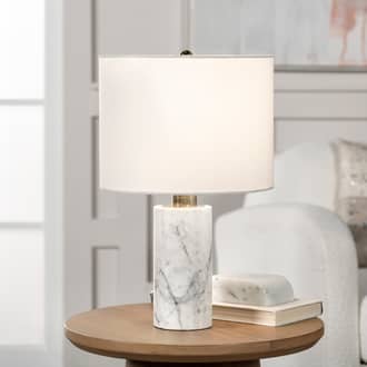 20-inch Marble Cylinder Table Lamp secondary image