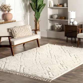 6' 7" x 9' Chantria Textured Tiled Rug secondary image