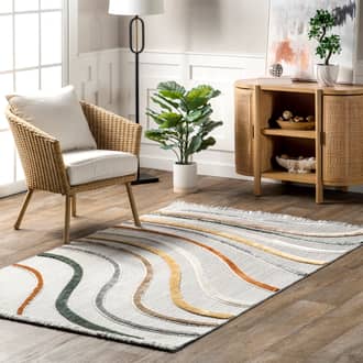 Reena Iridescent Curves Rug secondary image