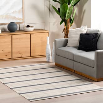 Isolde Faded Plaid Wool Rug secondary image