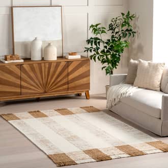 Benita Striped Tasseled Rug secondary image