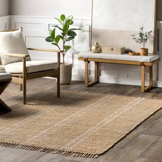 Avril Striped Jute Rug secondary image