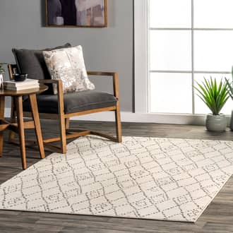 Evie Dotted Moroccan Trellis Rug secondary image