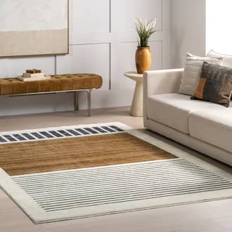 4' x 6' 5" Anette Block Striped Rug secondary image
