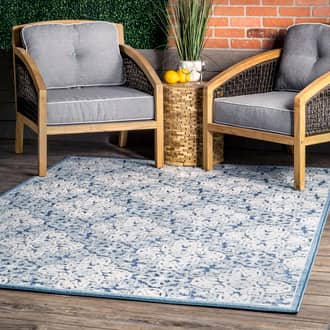 Raised Snowflake Tessellation Indoor/Outdoor Rug secondary image