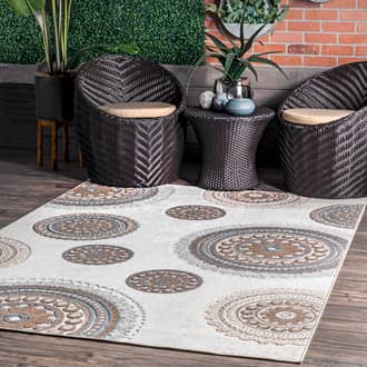Carved Regal Suzani Indoor/Outdoor Rug secondary image