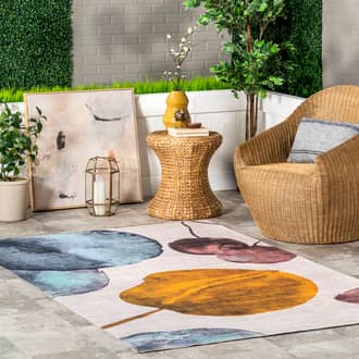 Anabella Lily Pad Washable Indoor/Outdoor Rug secondary image