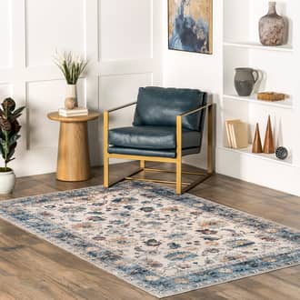 Blue Immerse Mallory Washable Stain-Repellent rug - Bohemian Rectangle 8' x 10'