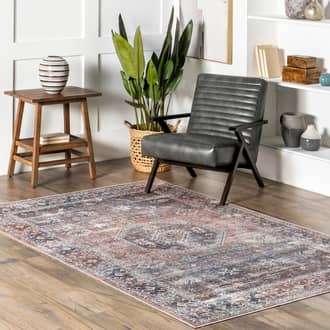 Rust Immerse Angeline Washable Stain-Repellent rug - Bohemian Rectangle 8' x 10'