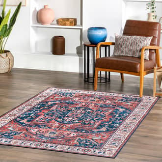 3' x 5' Atrium Medallion Washable Rug secondary image