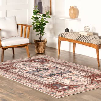 4' x 6' Selma Washable Medallion Rug secondary image