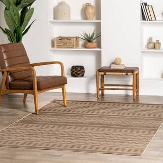 Natural Recycled Washables Marcie Easy-Jute Washable Banded rug - Solid & Striped Rectangle 5' x 8'