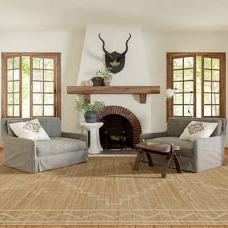 Natural Solasta Velma Easy-Jute Washable Shapes rug - Farmhouse Rectangle 5' x 8'