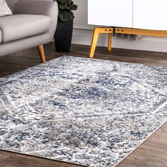 Blue Alchemist Inlay Medallion rug - Transitional Rectangle 5' x 8'