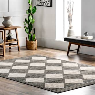 5' Kayla Checkerboard Tiled Rug secondary image