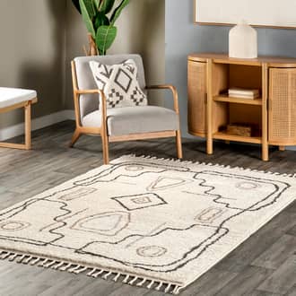 Beige Coba Jhene Abstract Shapes rug - Contemporary Rectangle 8' x 11'