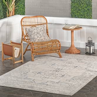 4' x 6' Zelly Medallion Washable Indoor/Outdoor Rug secondary image