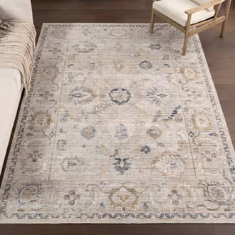 8' 10" x 11' 10" Lois Vintage Floral Indoor/Outdoor Washable Rug secondary image