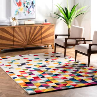 9' x 12' Triangle Mosaic Rug secondary image